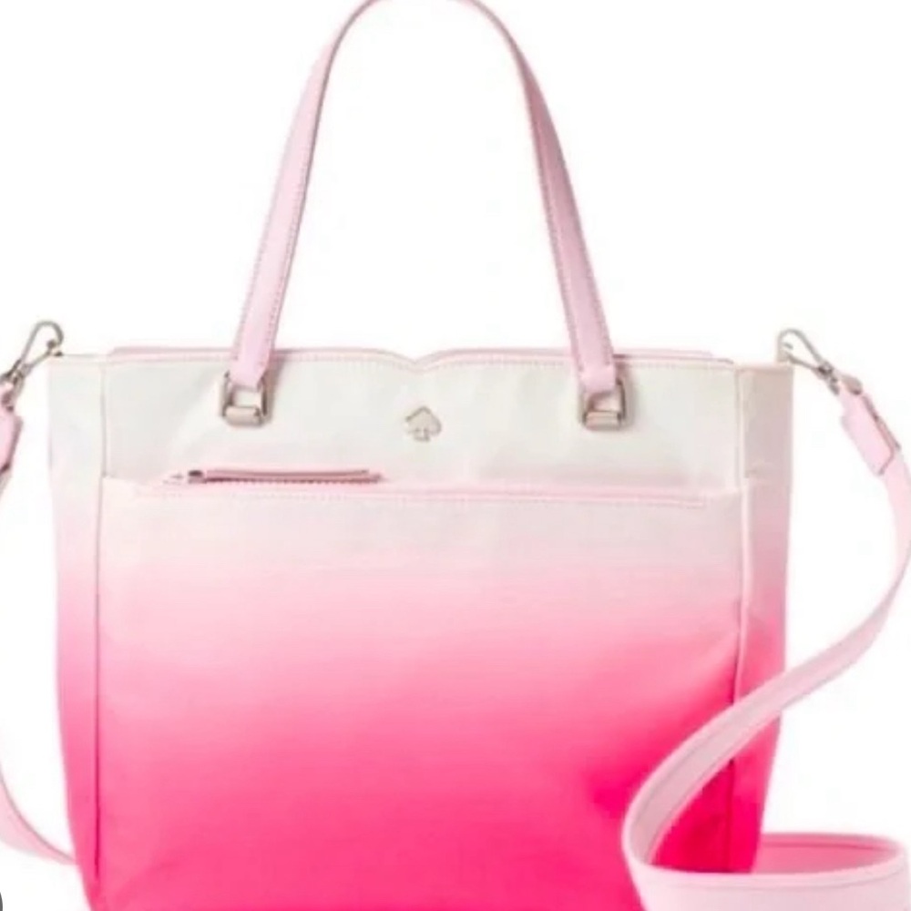 Kate Spade pink Ombré nylon purse